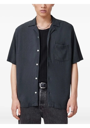 AllSaints Cudi patch-pocket shirt - Blue