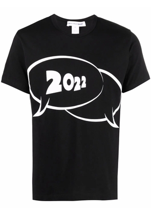 Comme Des Garçons Shirt logo-print short sleeve t-shirt - Black