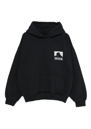 RHUDE logo hoodie - Black