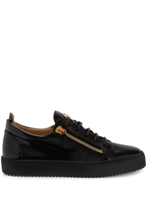 Giuseppe Zanotti Frankie double-zip low-top sneakers - Black