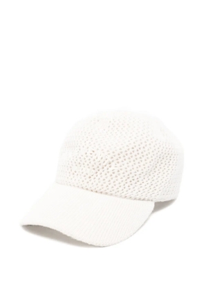 Eleventy knitted baseball cap - Neutrals