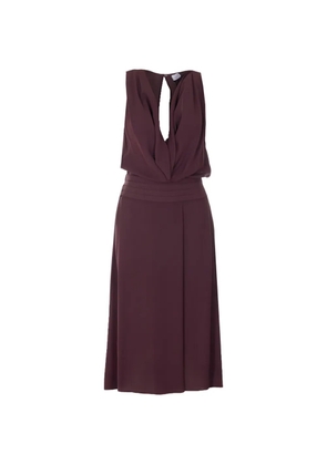 Elisabetta Franchi cutout midi dress - Purple