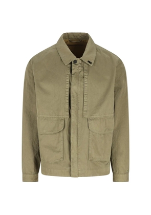 Massimo Osti Studio button flap-pocket overshirt - Neutrals
