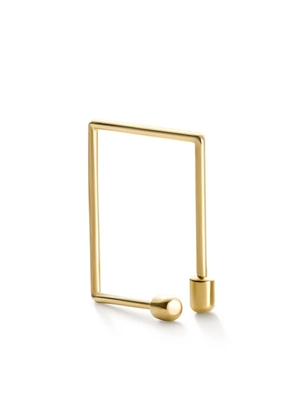 Shihara 18kt yellow gold Twist Square 03 earring