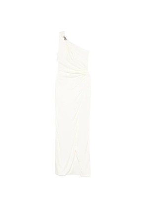 Versace embellishment one-shoulder maxi dress - White
