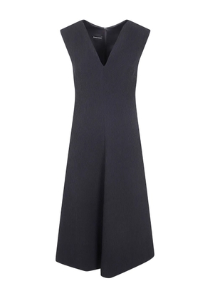 Emporio Armani V-neck ribbed dress - Black