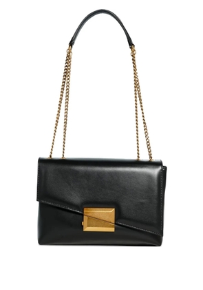 Roberto Festa Isolde asymmetrical closure chain shoulder bag - Black