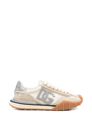 Dolce & Gabbana Bassa logo-patch sneakers - Neutrals