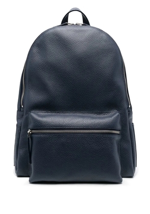 Orciani logo zipped backpack - Blue