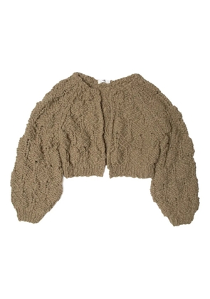 Muller Of Yoshiokubo chunky-knit cardigan - Brown