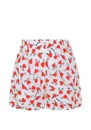 Moschino printed shorts - White