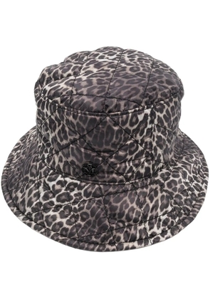 Maison Michel leopard-print bucket hat - Brown