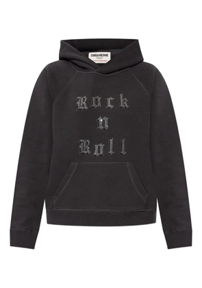 Zadig&Voltaire graphic-print hoodie - Grey