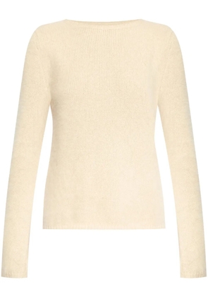 Blumarine heart-detail knitted jumper - Neutrals