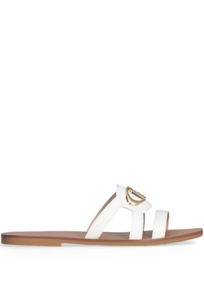 LIU JO logo-plaque strap sandals - White