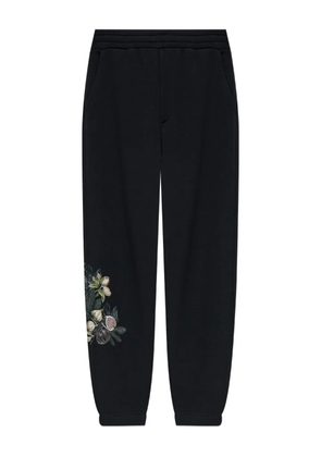 Emporio Armani floral-print track pants - Black