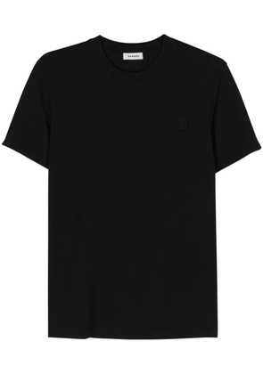 SANDRO embroidered-logo T-shirt - Black