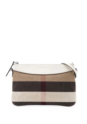 Burberry Pre-Owned 2000-2017 Mega Check Canvas Peyton crossbody bag - Brown