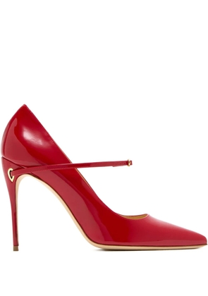 Jennifer Chamandi Lorenzo adjustable-strap heeled pumps - Red