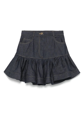 SANDRO flared denim skirt - Blue