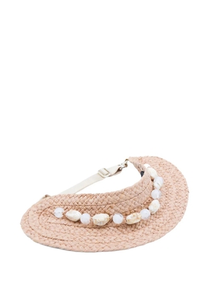 Helen Kaminski beaded raffia hat - Neutrals