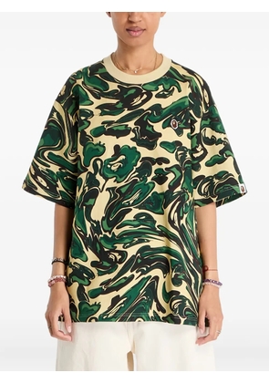 A BATHING APE® Marbling Camo T-shirt - Green