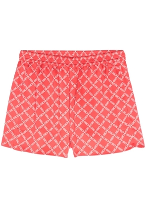 Michael Michael Kors Empire logo-print satin shorts - Pink