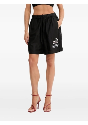 PINKO beaded-patch shorts - Black