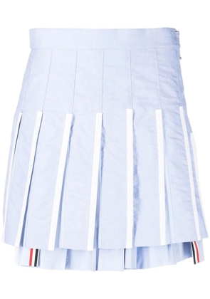 Thom Browne pleated high-waist skirt - Blue