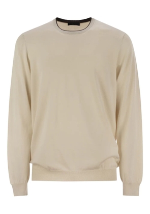 Fay crew-neck logo jumper - Neutrals