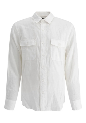 Vince double-pocket linen shirt - White