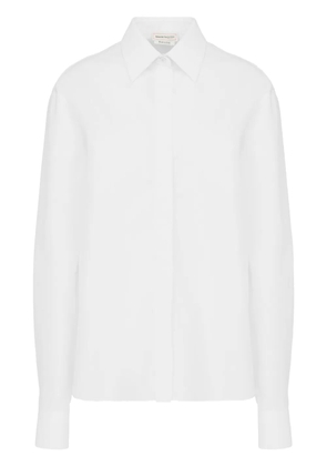 Alexander McQueen point-collar cotton shirt - White