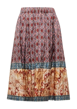 Pierre-Louis Mascia geometric-pattern midi skirt - Pink