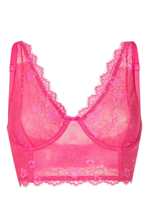 Lethicia Bronstein Alexandra floral-lace bra - Pink
