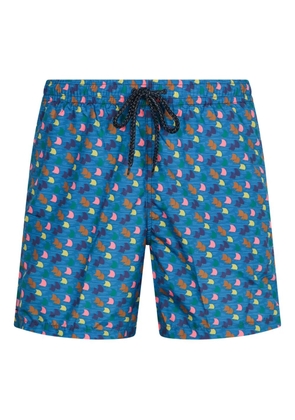 Drumohr printed swim shorts - Blue