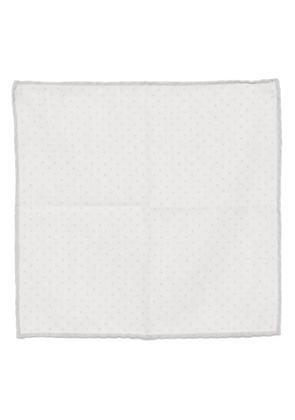 Eleventy polka-dot pocket square - White