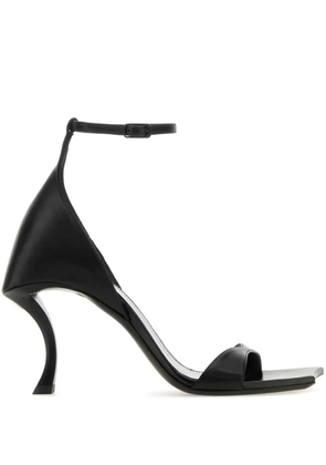 Balenciaga Hourglass 100mm leather sandals - Black