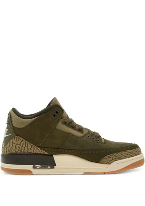 Jordan Air Jordan 3 lace-up patterned sneakers - Green