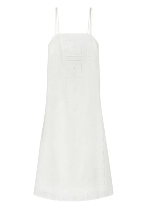 Tory Burch eyelet-detail midi dress - White
