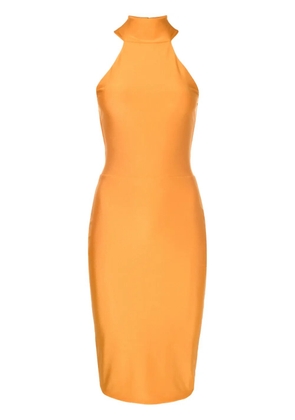 Lethicia Bronstein Audrey halterneck midi dress - Yellow