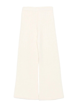 SANDRO ribbed pull-on trousers - Neutrals