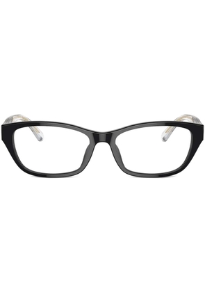 Emporio Armani butterfly-frame glasses - Black