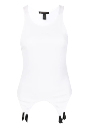 Kiki de Montparnasse ribbed garter tank top - White