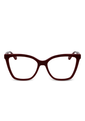 Calvin Klein cat-eye frame glasses - Red