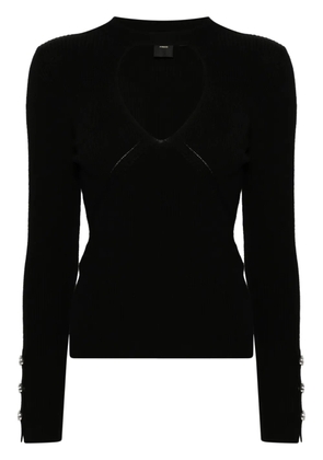 PINKO ribbed wool sweater - Black