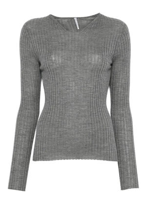 Liviana Conti Lara ribbed sweater - Grey