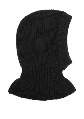 LEMAIRE ribbed balaclava - Black