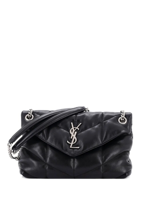 Saint Laurent Pre-Owned Loulou Puffer Shoulder Bag Quilted Leather Small crossbody bag - Black