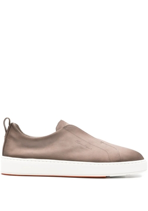 Santoni Victory slip-on sneakers - Brown
