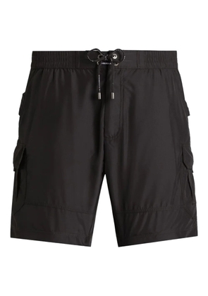 Dolce & Gabbana tag-detail swim shorts - Black